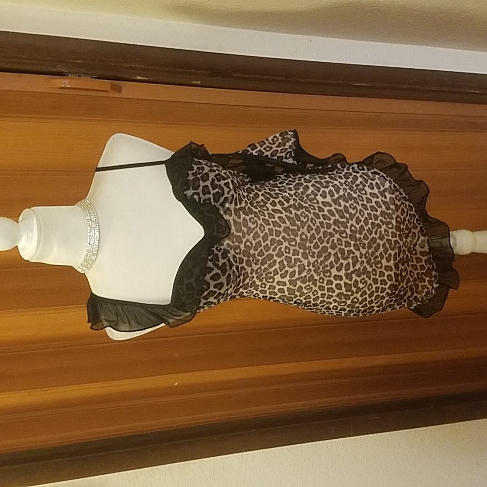 LEOPARD BABY DOLL @ THONG